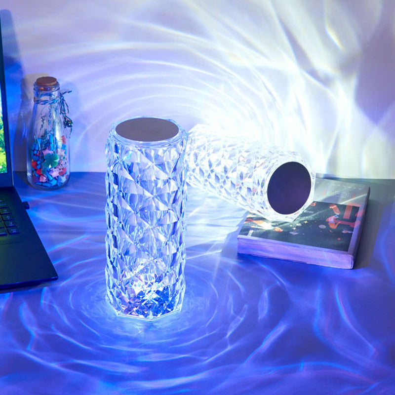 🌟 Crystal Shine LED Lamp  جمال يضيء لياليك