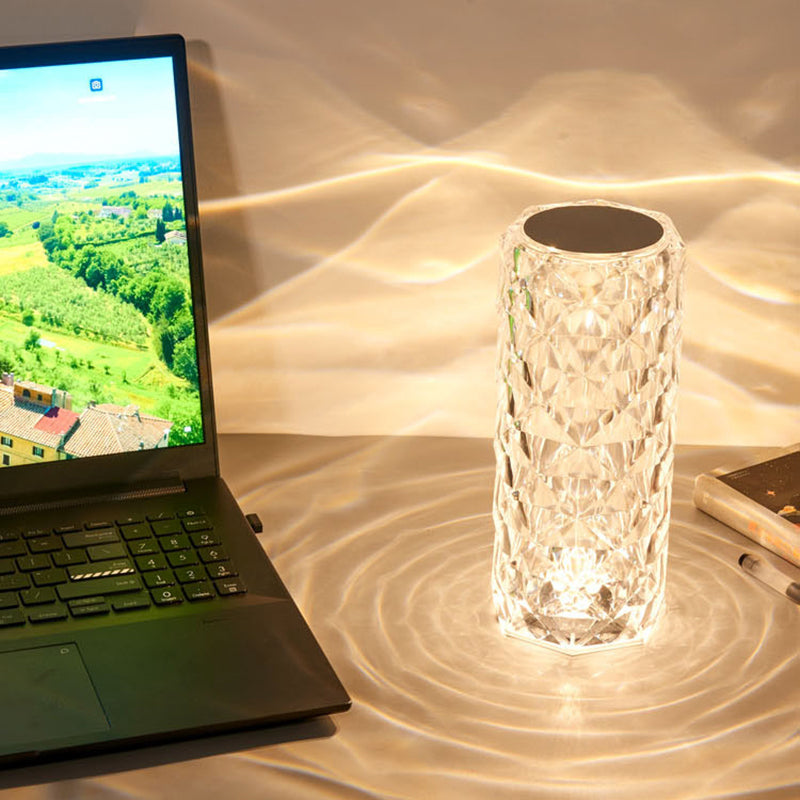 🌟 Crystal Shine LED Lamp  جمال يضيء لياليك