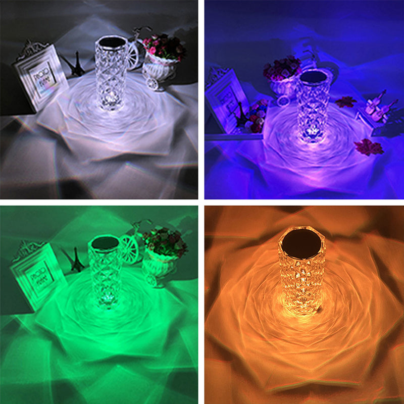 🌟 Crystal Shine LED Lamp  جمال يضيء لياليك